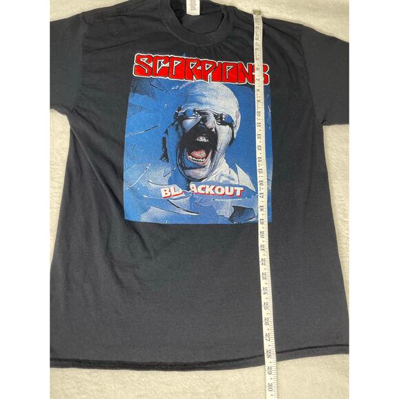 Scorpions Blackout Megadeth Tour Tee 2017 Large - Picture 4 of 7